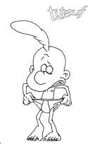 coloriage titeuf en slip